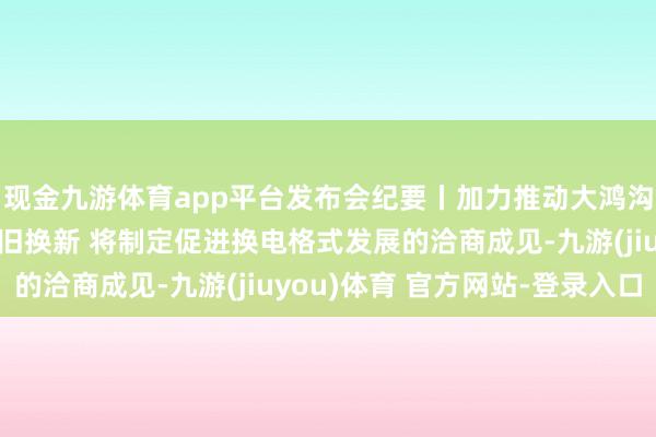 现金九游体育app平台发布会纪要丨加力推动大鸿沟建树更新和糜费品以旧换新 将制定促进换电格式发展的洽商成见-九游(jiuyou)体育 官方网站-登录入口